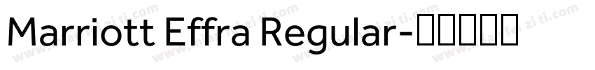 Marriott Effra Regular字体转换